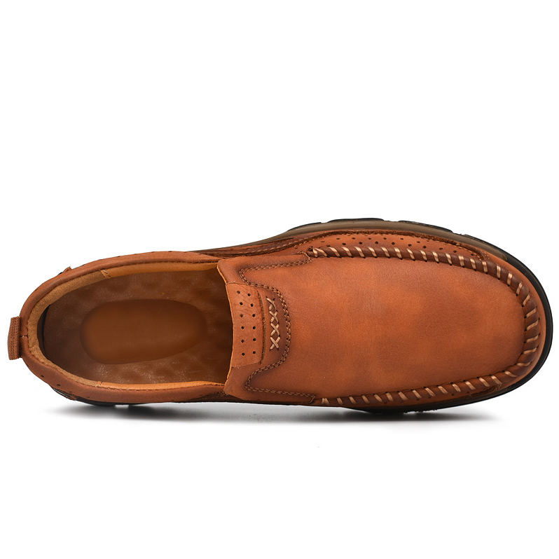 Men's Moccasin Comfort Sandproof, Wear-resistant Highly Elastic Walking Trainers