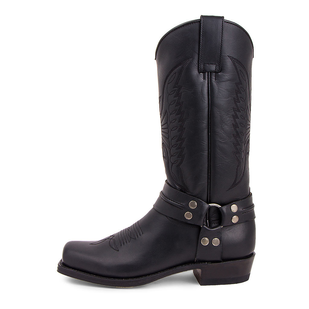 MEN'S BUCKLE CAVED COWBOY BOOTS