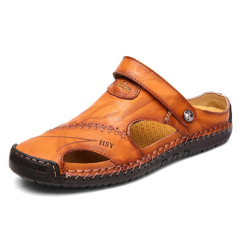 Men's Soft Outdoor Sports Leather Sandals