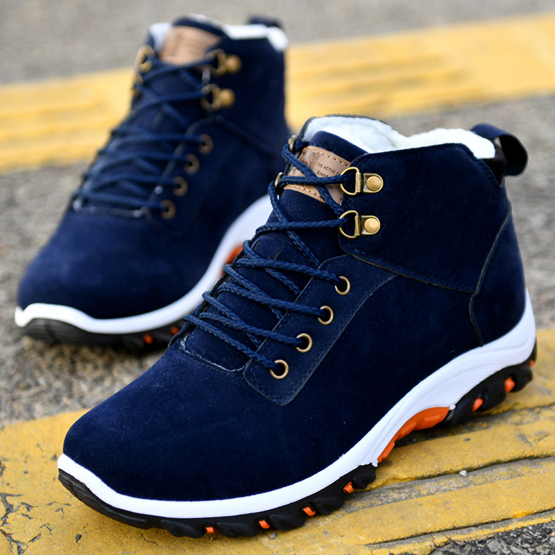 Men's Winter Warm Velvet Upper Sports Work Shoes