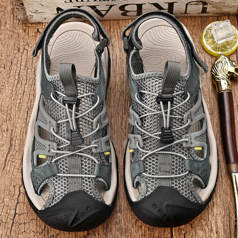 Men's Soft Leather Quick-Dry Breathable Outdoor shoes