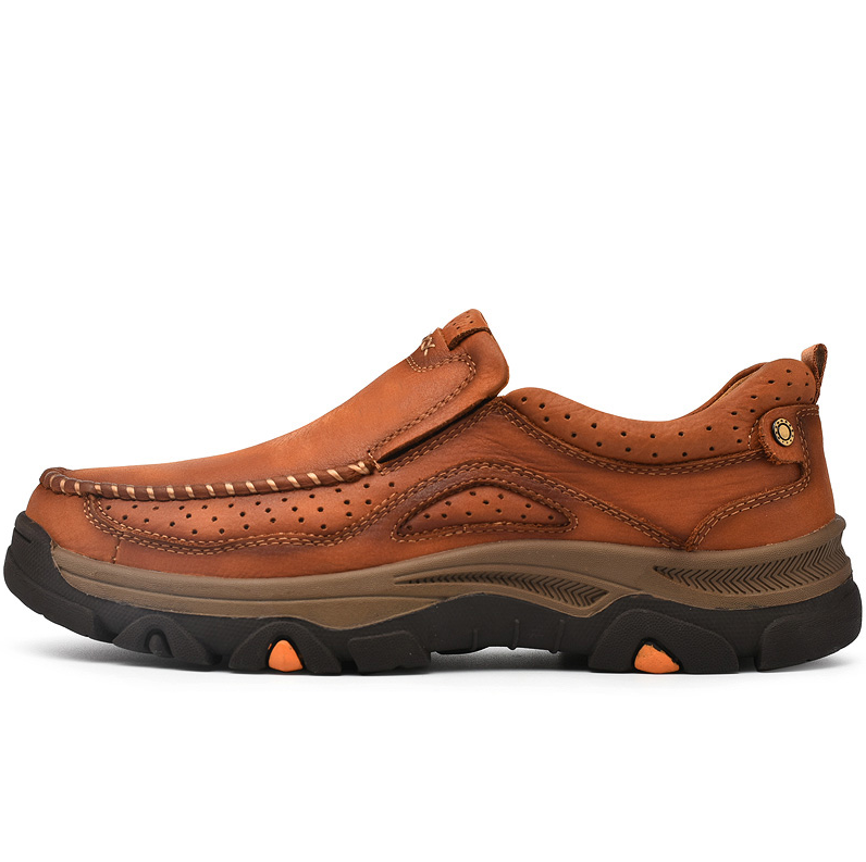 Men's Moccasin Comfort Sandproof, Wear-resistant Highly Elastic Walking Trainers