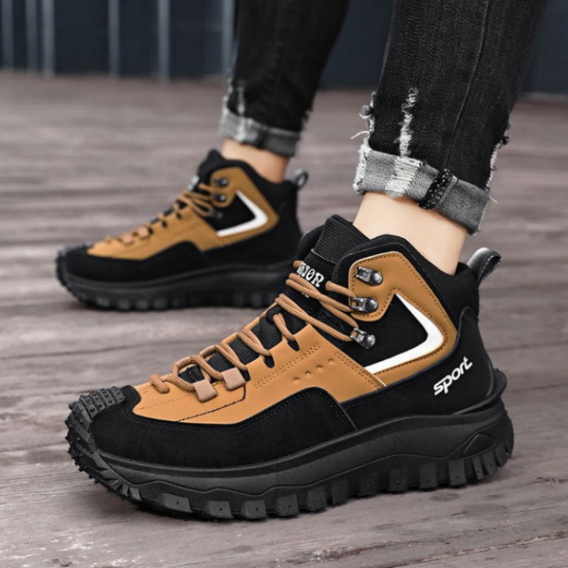 (⏰Limited Time Sale 70% OFF) Men's Outdoor Hiking Boots Work boots- Waterproof, Non-Slip, Puncture-Proof And Smash-Proof; Correct Arch Support And Wide Toe - Suitable For Daily Wear And Outdoor Adventures