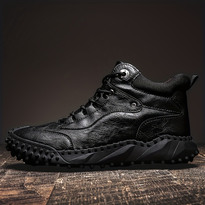 Men's Ankle Top Boots - Casual Outdoor Walking Shoes - Perfect Fit for Spring