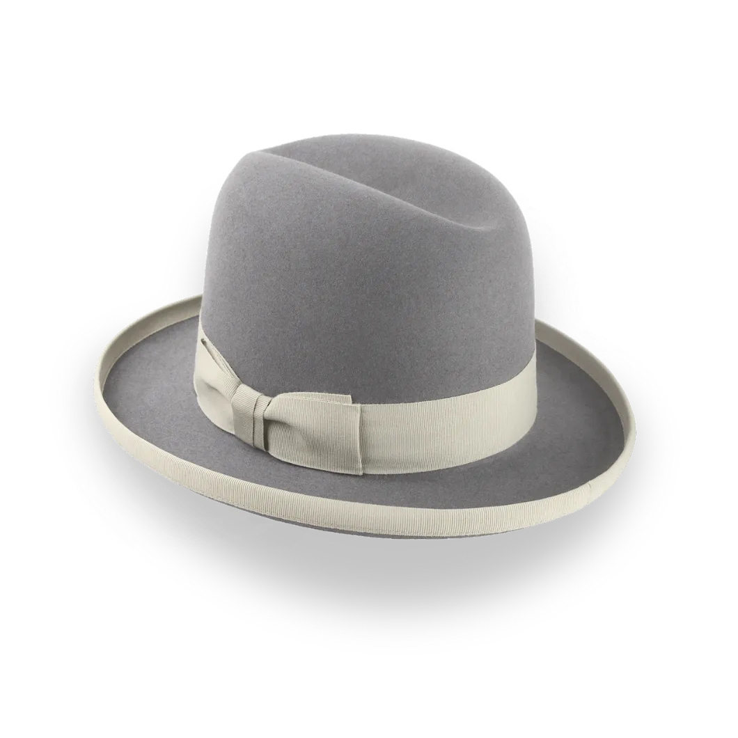 The Godfather | Handcrafted Homburg Hat with Classic Design 