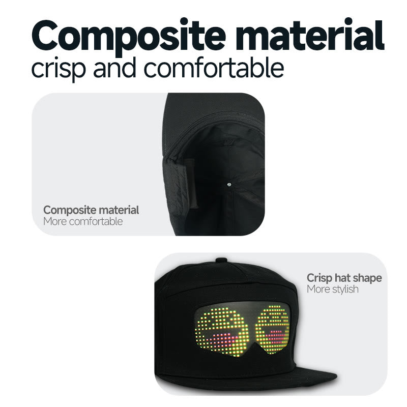 Swift-hat Oval Screen LED Cap