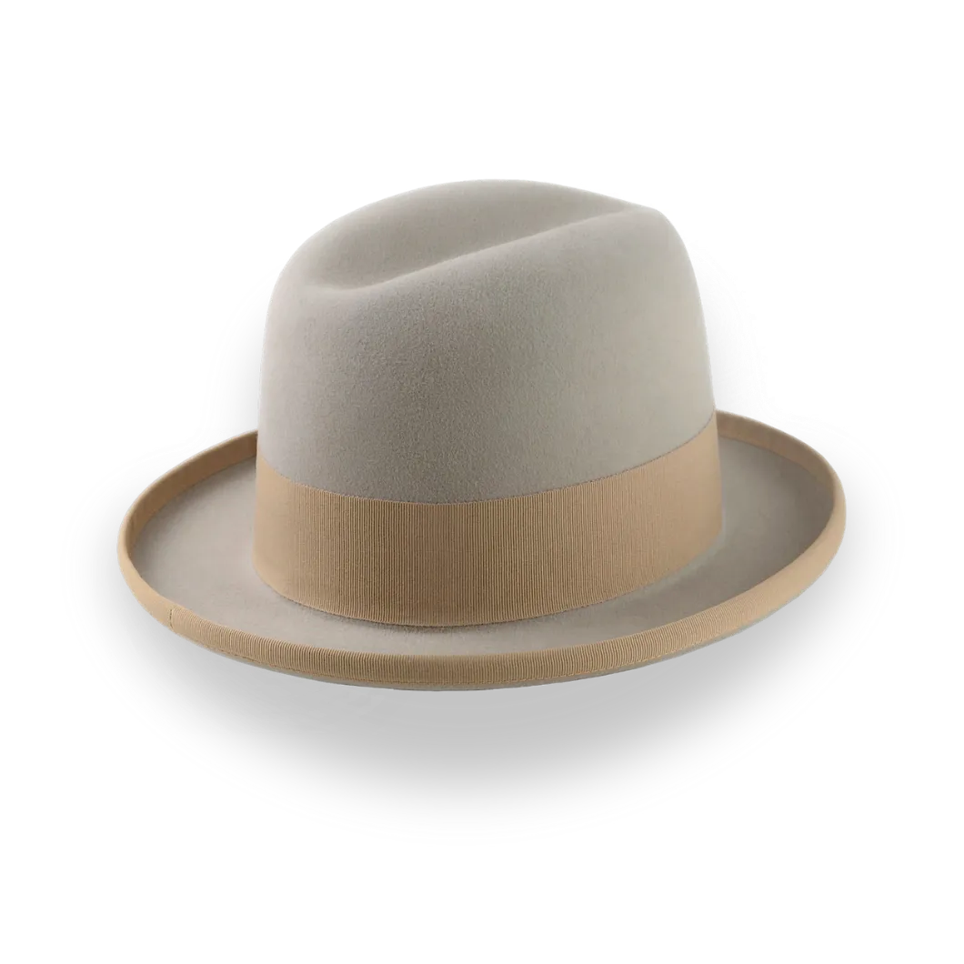  The Godfather | Handcrafted Homburg Hat with Classic Design 