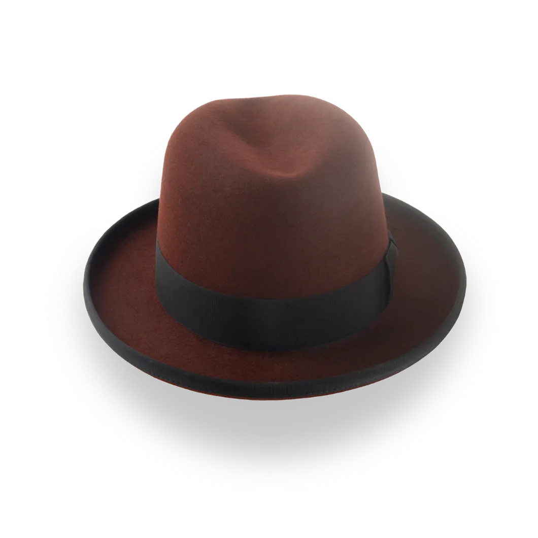  The Godfather | Handcrafted Homburg Hat with Classic Design 