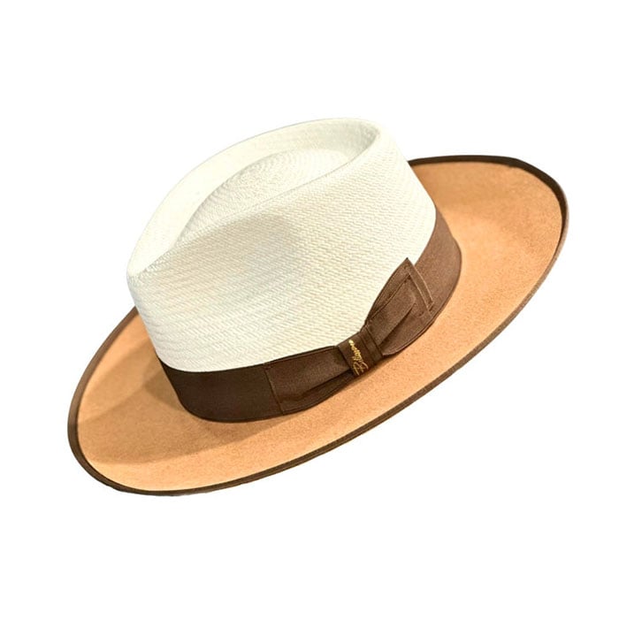 Exclusive Panama and Felt Two Tone Fox-Camel