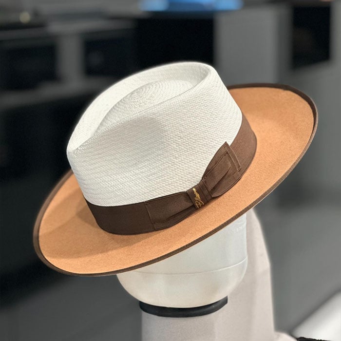 Exclusive Panama and Felt Two Tone Fox-Camel