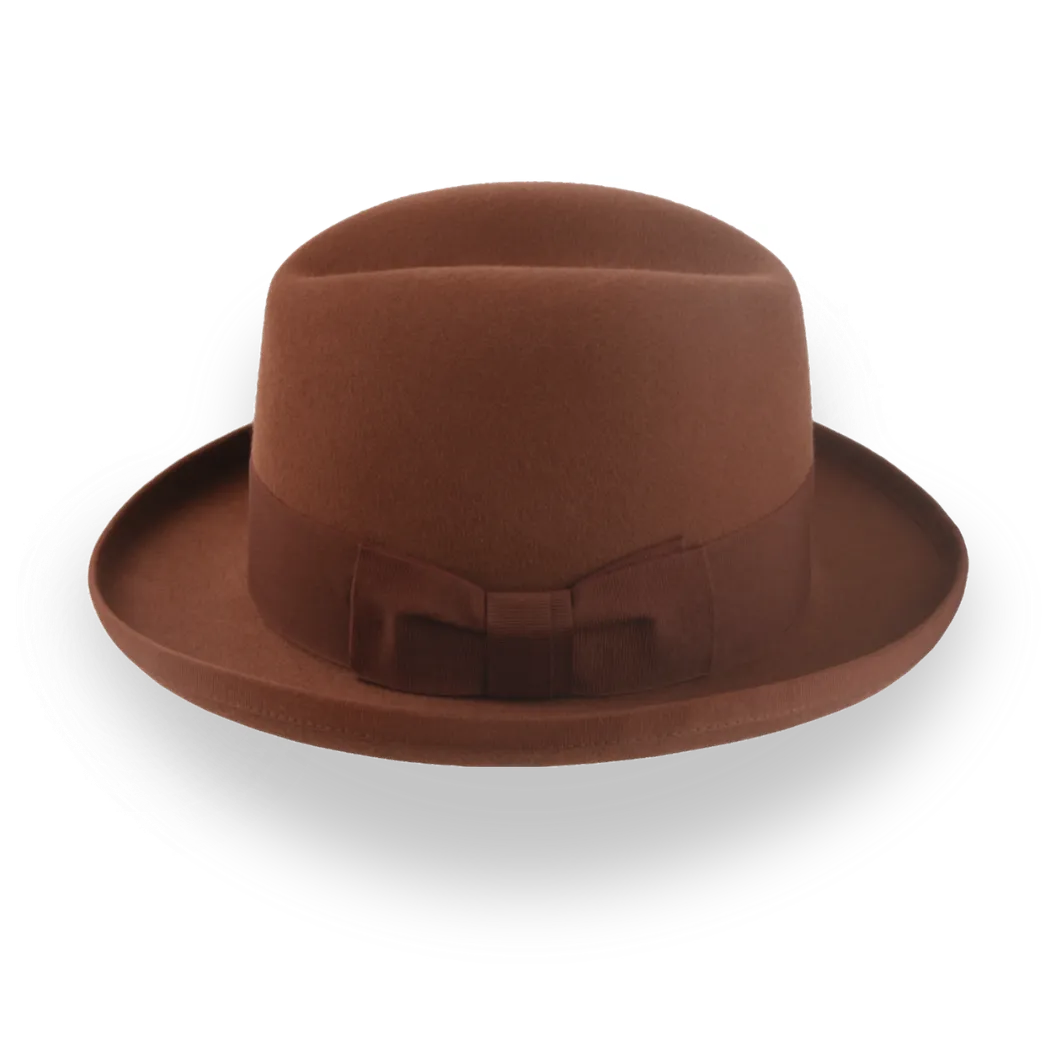  The Godfather | Handcrafted Homburg Hat with Classic Design 