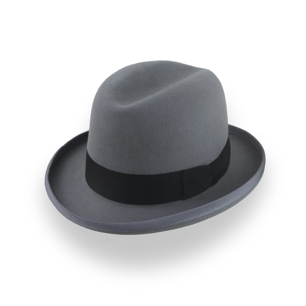  The Godfather | Handcrafted Homburg Hat with Classic Design 