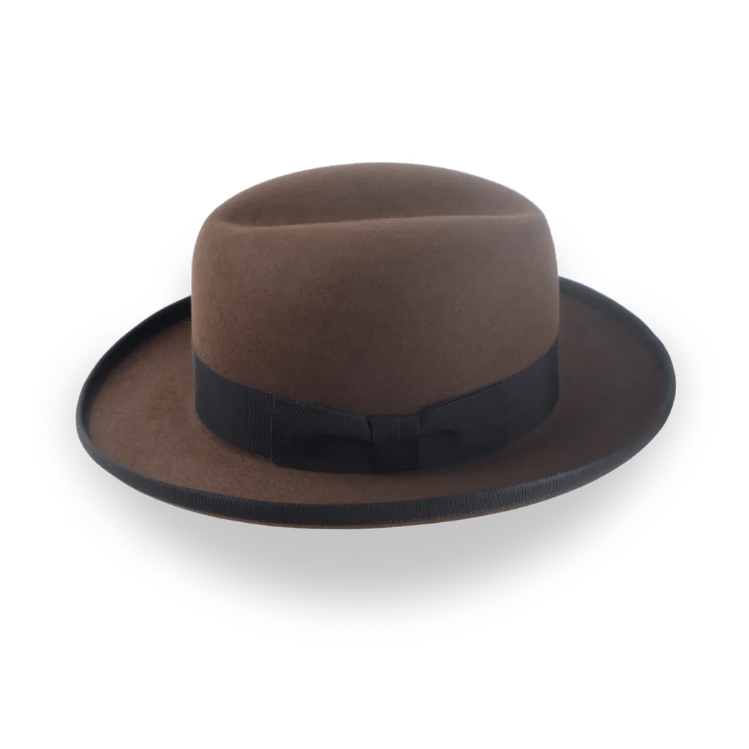  The Godfather | Handcrafted Homburg Hat with Classic Design 