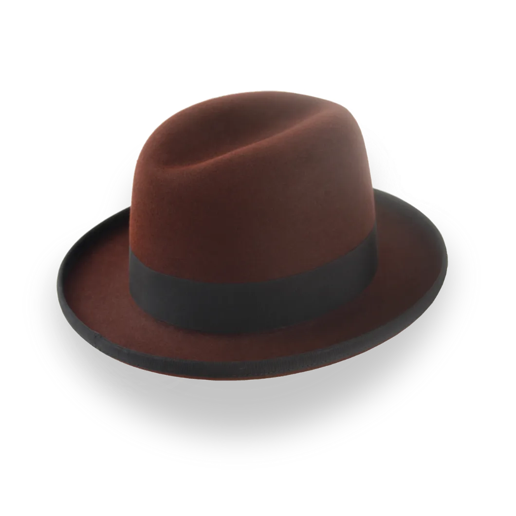  The Godfather | Handcrafted Homburg Hat with Classic Design 