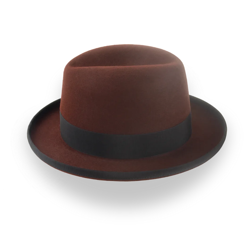  The Godfather | Handcrafted Homburg Hat with Classic Design 