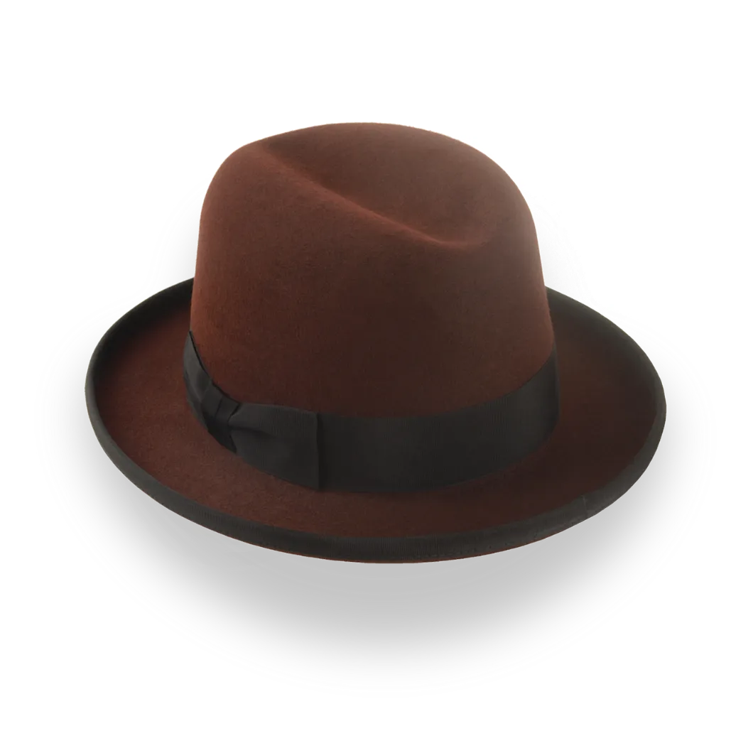  The Godfather | Handcrafted Homburg Hat with Classic Design 