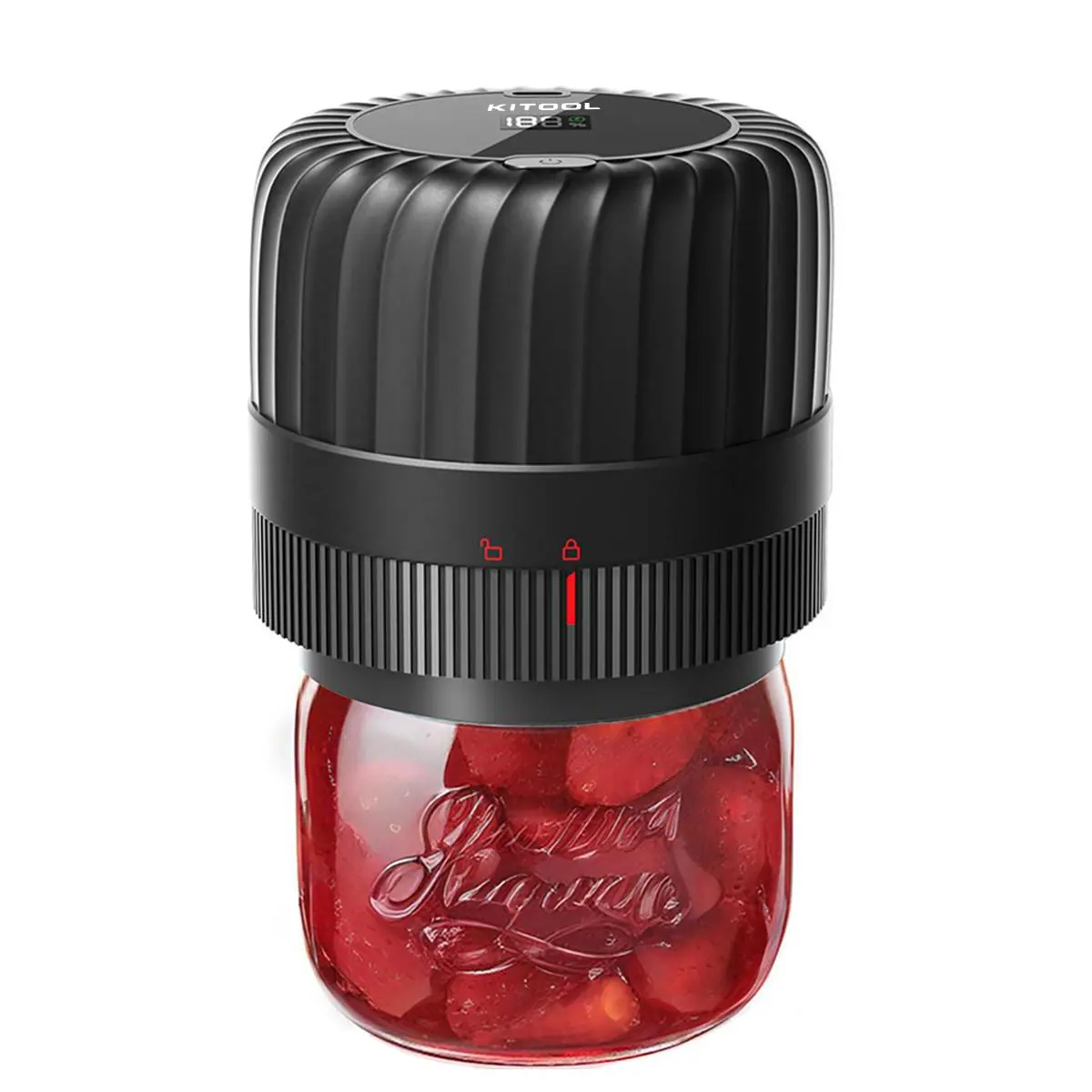 Mason jar vacuum sealer—a food vacuum sealer with super strong suction, one-button automatic operation, and support for both dry and wet operation.