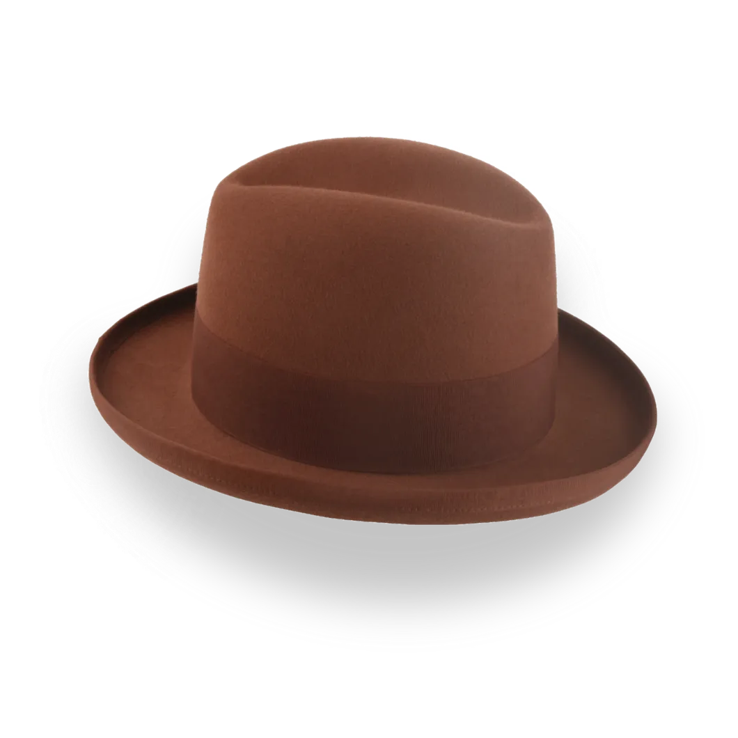 The Godfather | Handcrafted Homburg Hat with Classic Design 