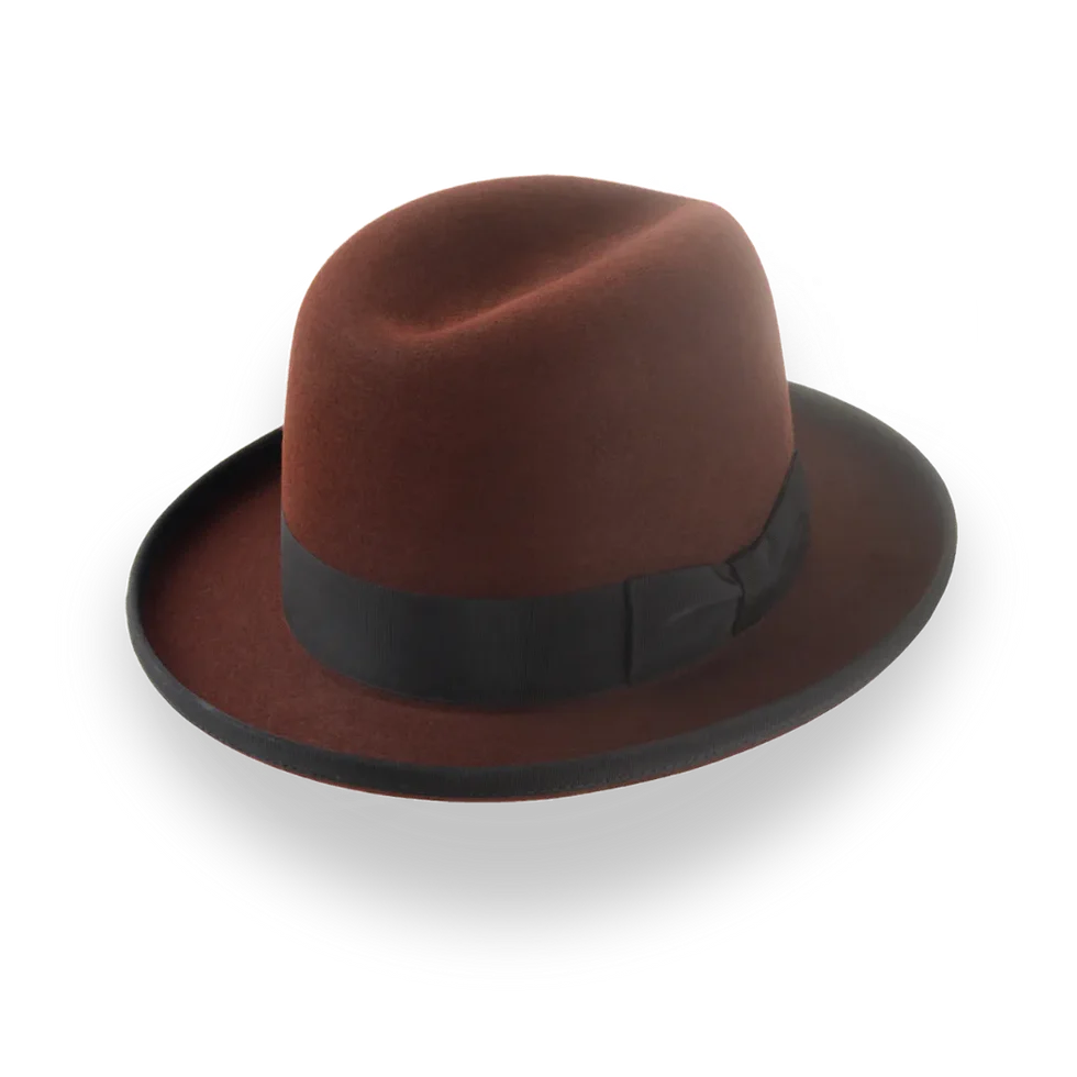  The Godfather | Handcrafted Homburg Hat with Classic Design 