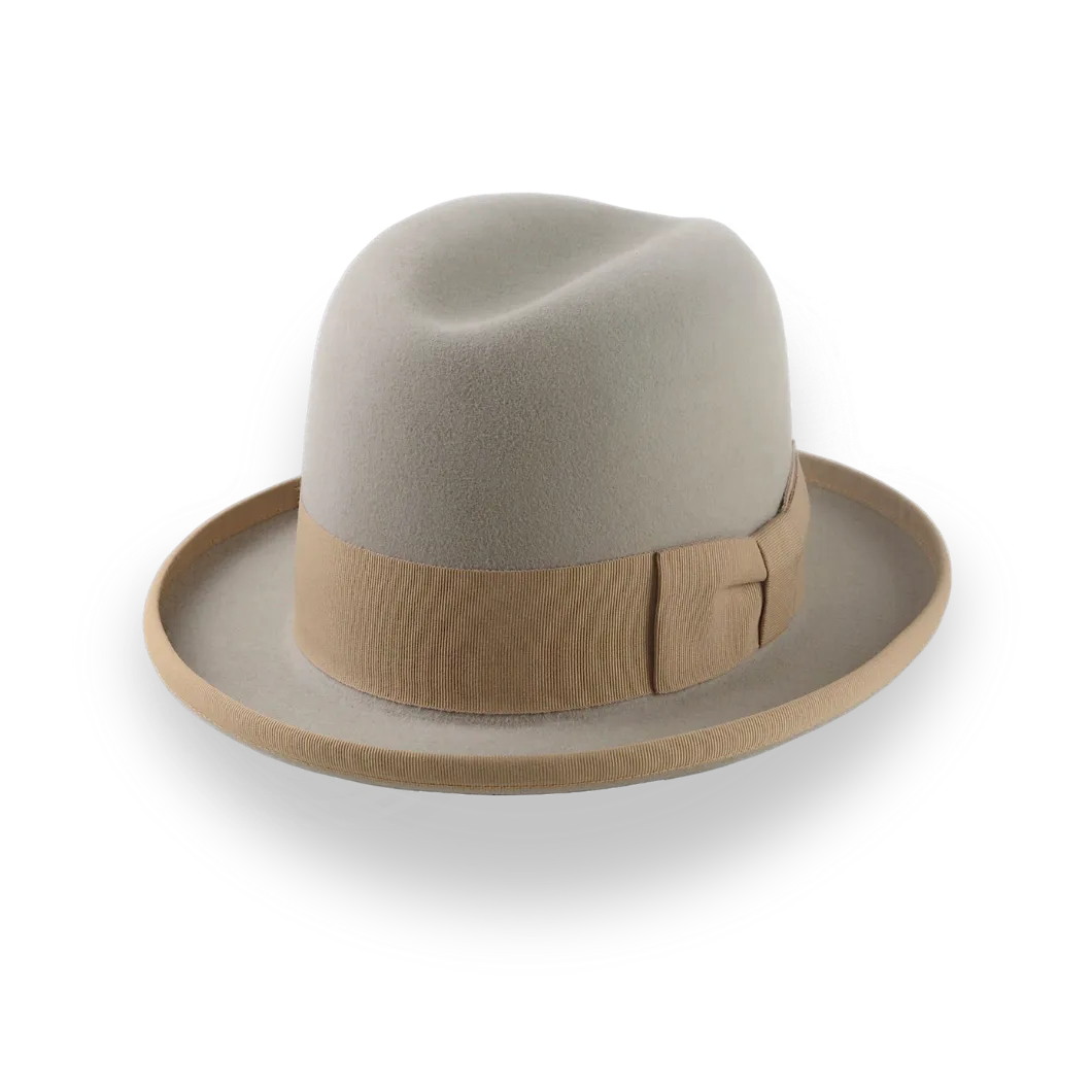  The Godfather | Handcrafted Homburg Hat with Classic Design 