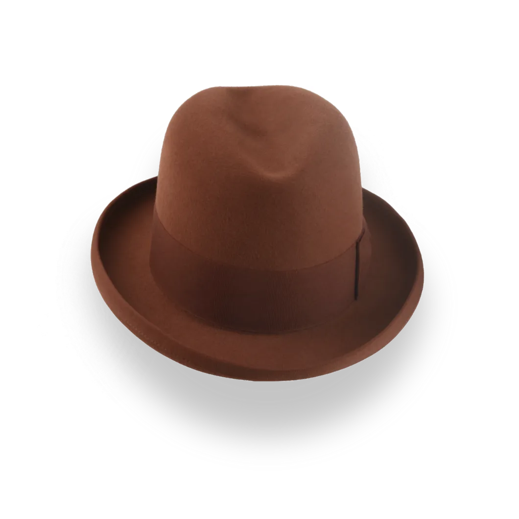  The Godfather | Handcrafted Homburg Hat with Classic Design 