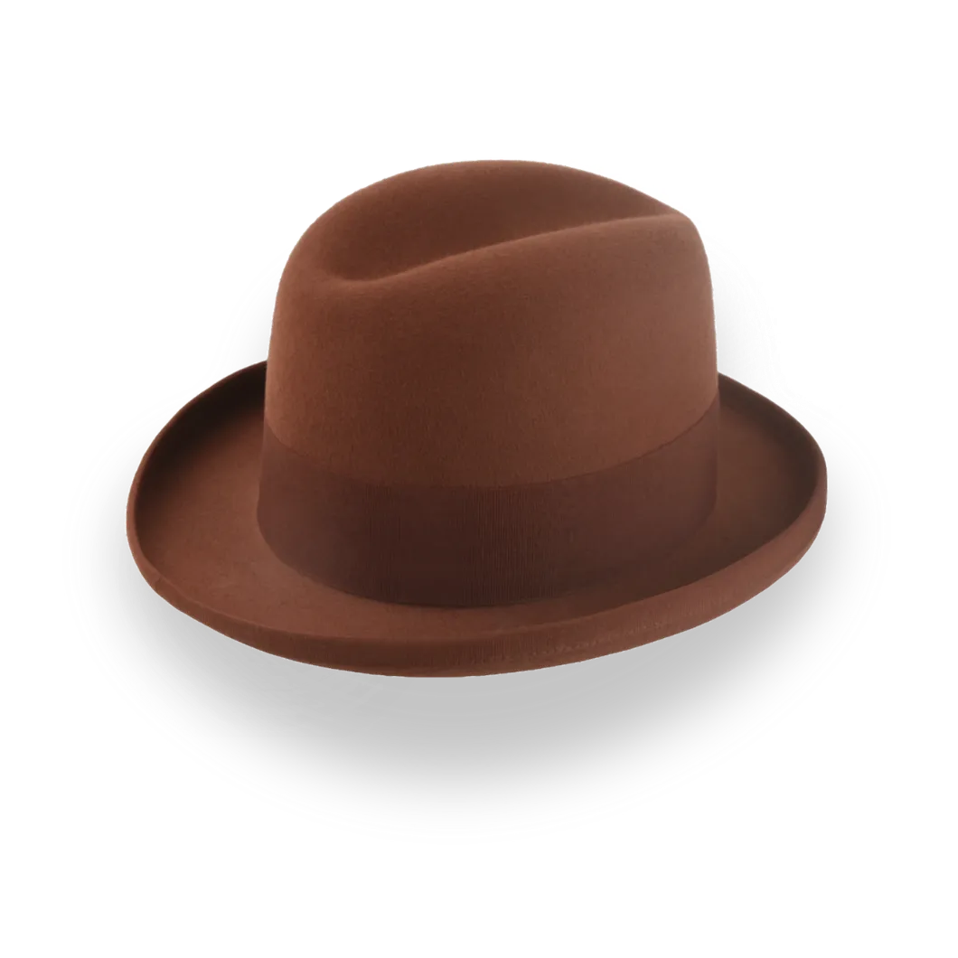  The Godfather | Handcrafted Homburg Hat with Classic Design 