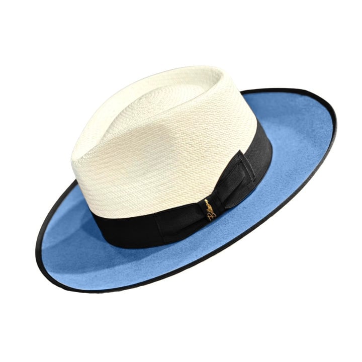 Bellissimo Exclusive Panama and Felt Two Tone Fox-LightSkyBlue