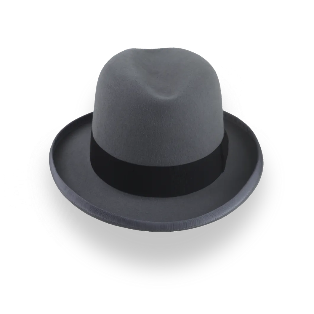  The Godfather | Handcrafted Homburg Hat with Classic Design 