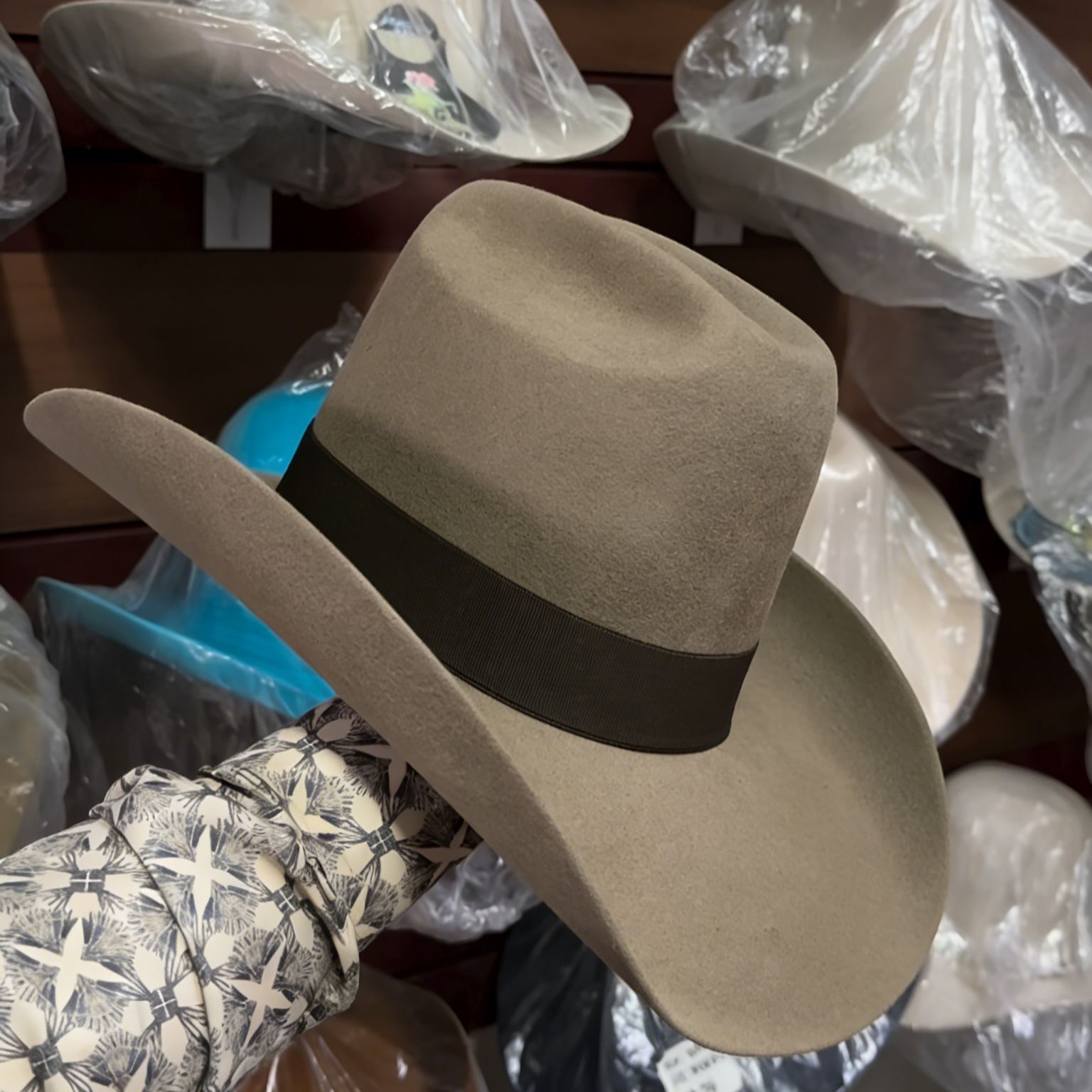 Light Brown Minimalist Western Hat