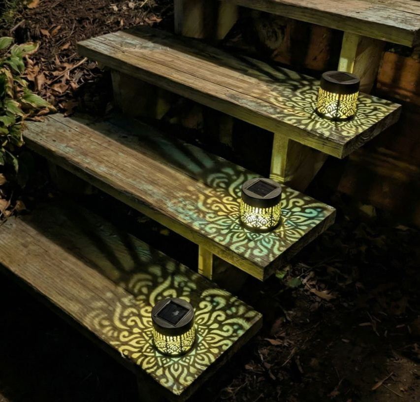 Decorative Solar Mandala Lights 2 Pcs