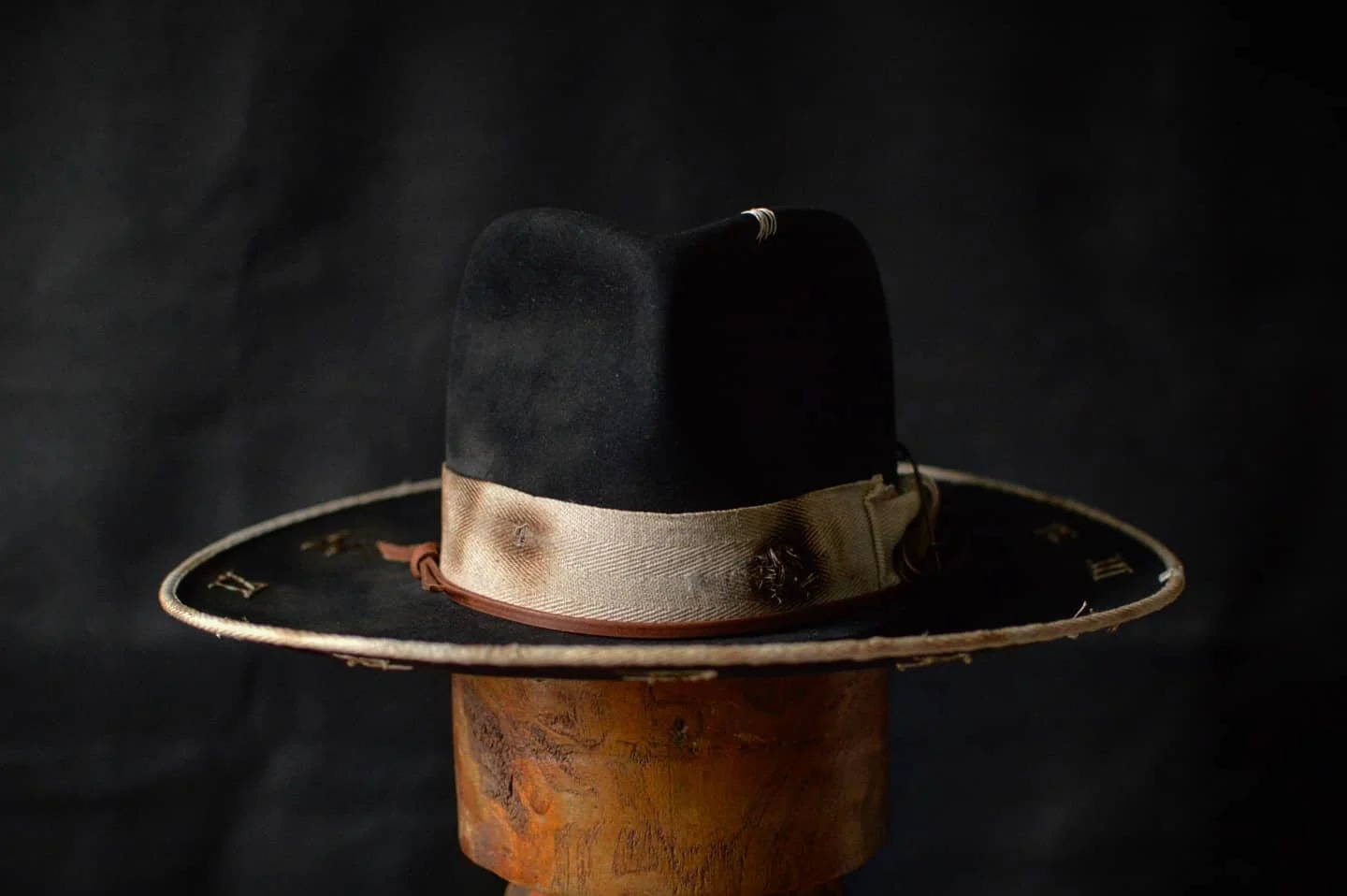 Nocturne Clock Wide-Brim Hat