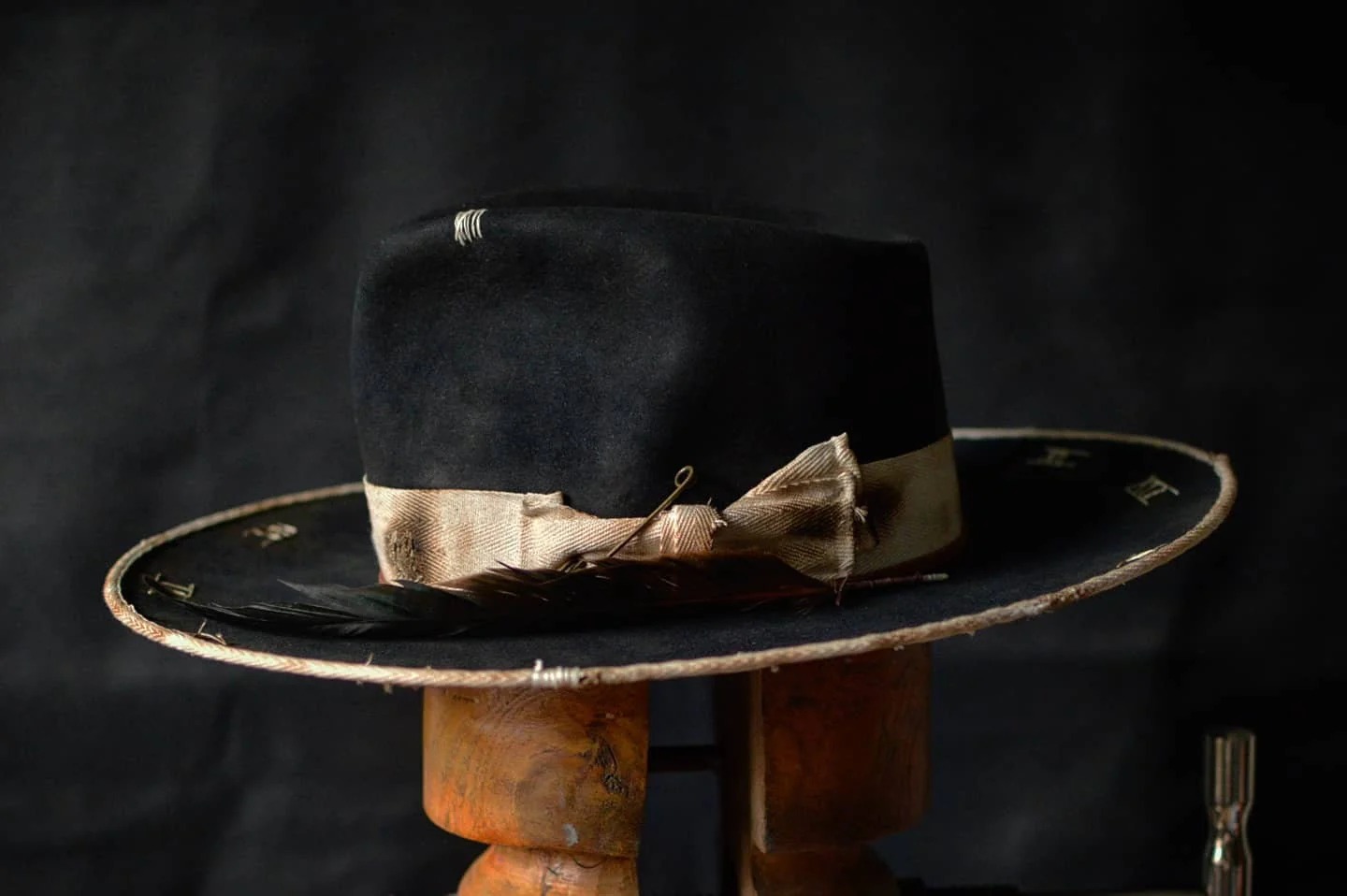 Nocturne Clock Wide-Brim Hat