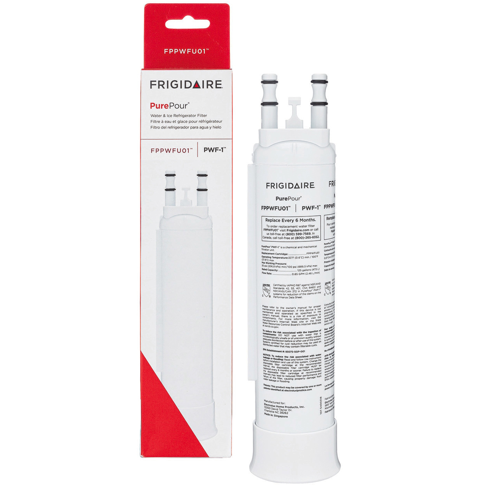 Frigidaire FPPWFU01 PurePour PWF-1 Refrigerator Water Filter
