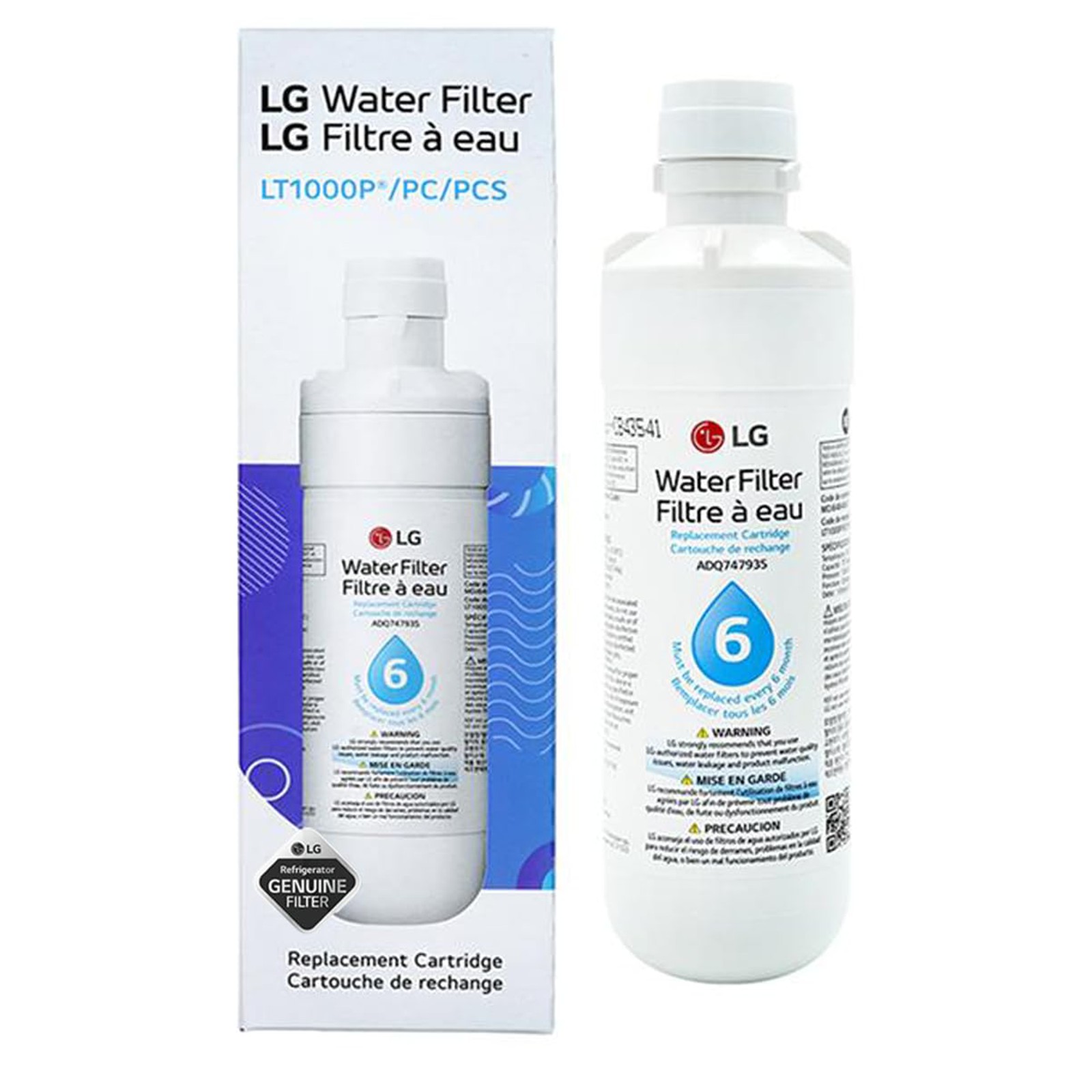 LG LT1000P,PC/PCS ADQ747935,ADQ74793501 Replacement Refrigerator Water Filter