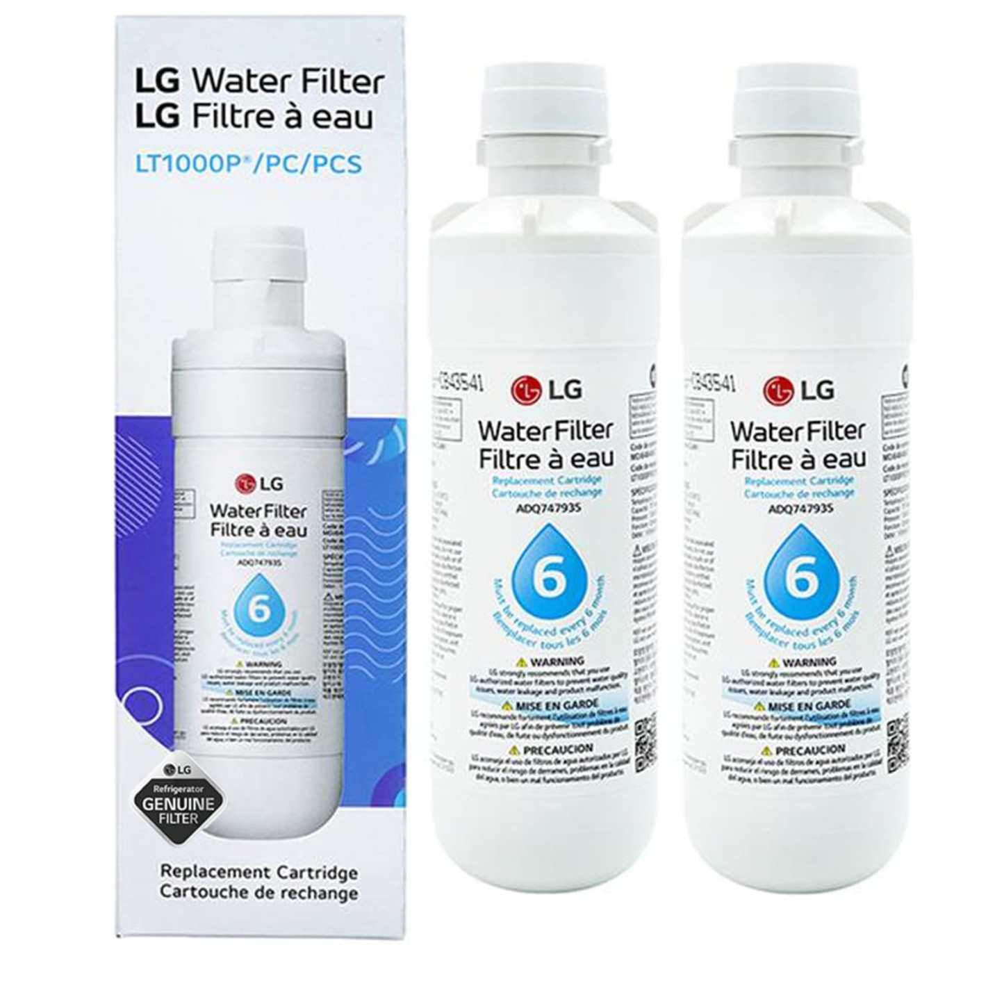 LG LT1000P,PC/PCS ADQ747935,ADQ74793501 Replacement Refrigerator Water Filter