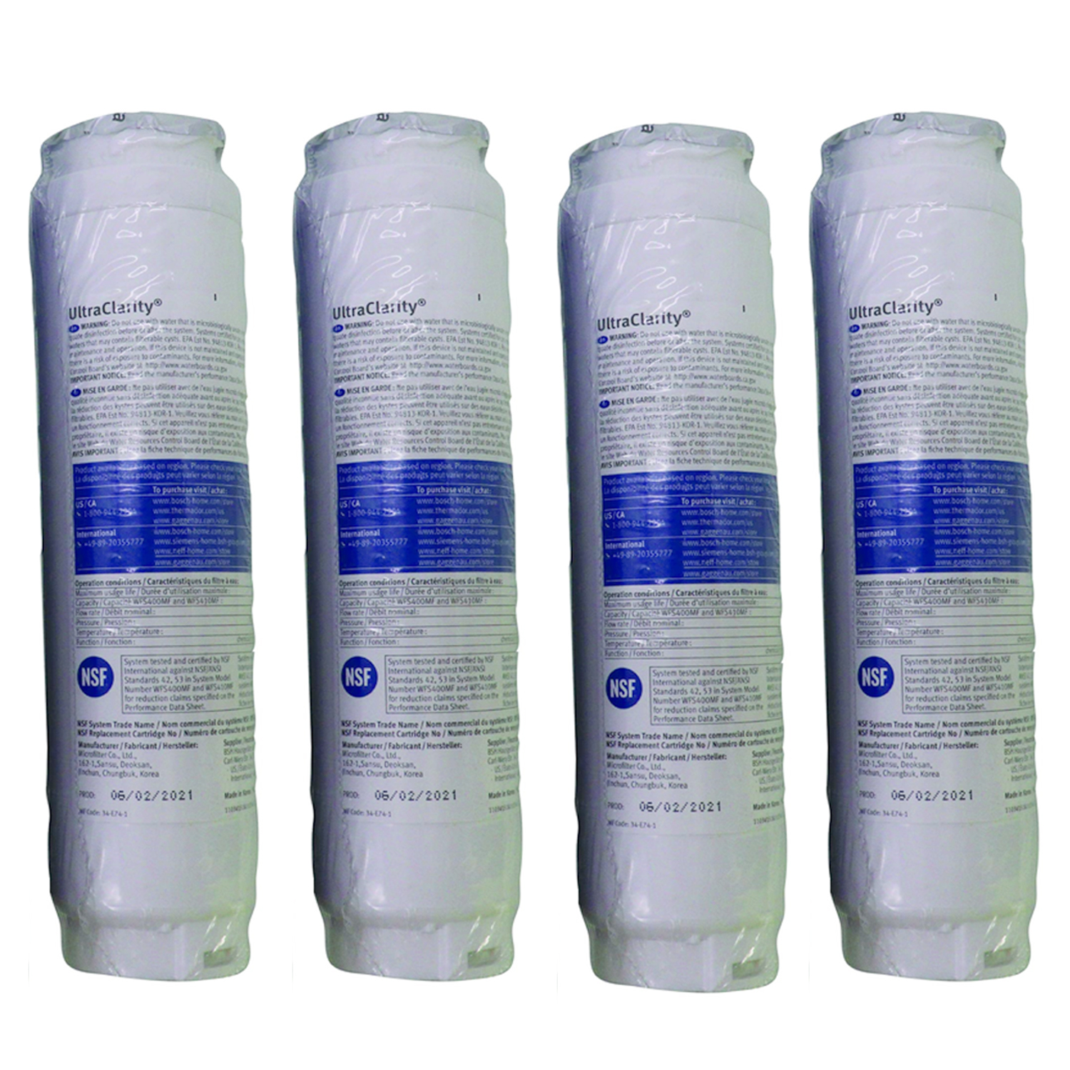 Bosch BORPLFTR30 BORPLFTR10 UltraClarity Water Filter Cartridge 11034152
