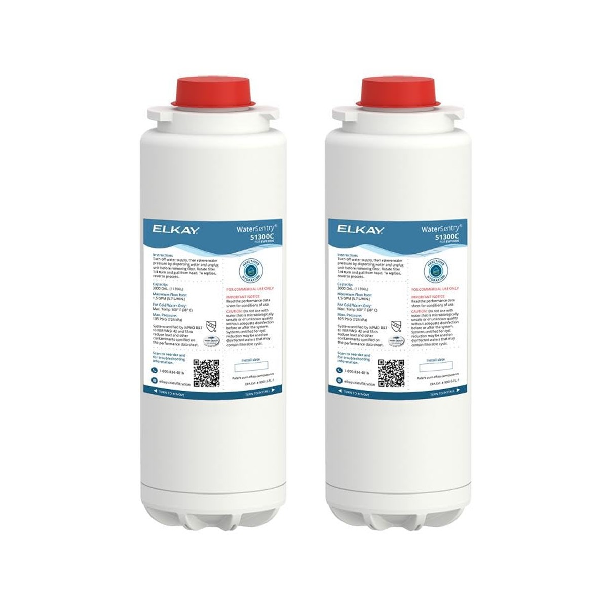 Elkay 51300c Replacement Filter 51300C, ERF750,55898C Filter (Bottle Fillers)