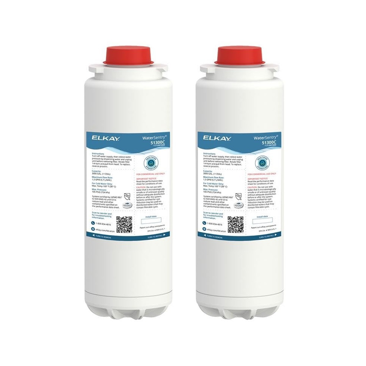 Elkay 51300c Replacement Filter 51300C, ERF750,55898C Filter (Bottle Fillers)