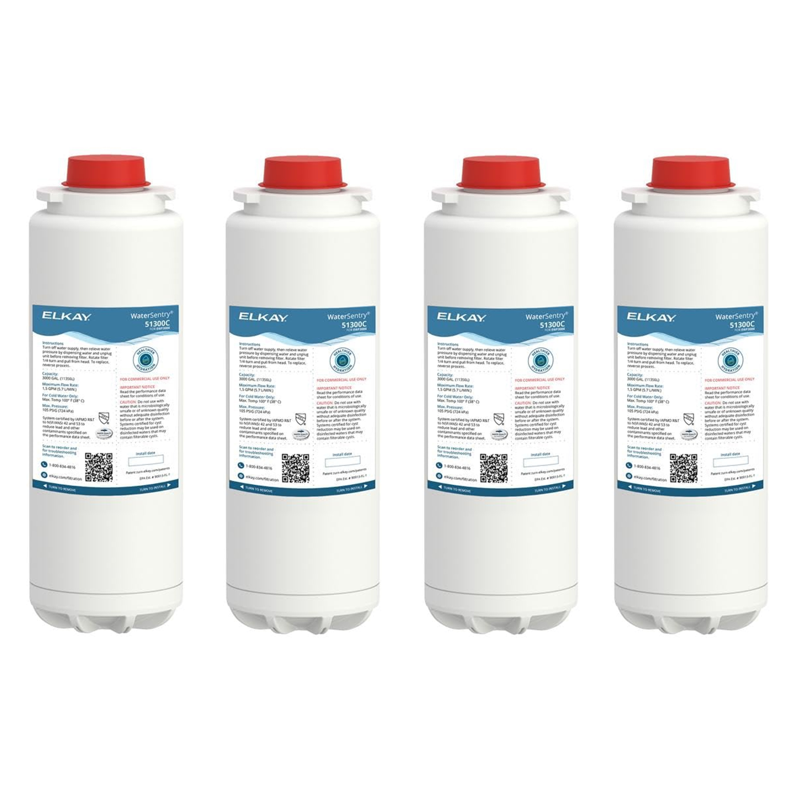 Elkay 51300c Replacement Filter 51300C, ERF750,55898C Filter (Bottle Fillers)