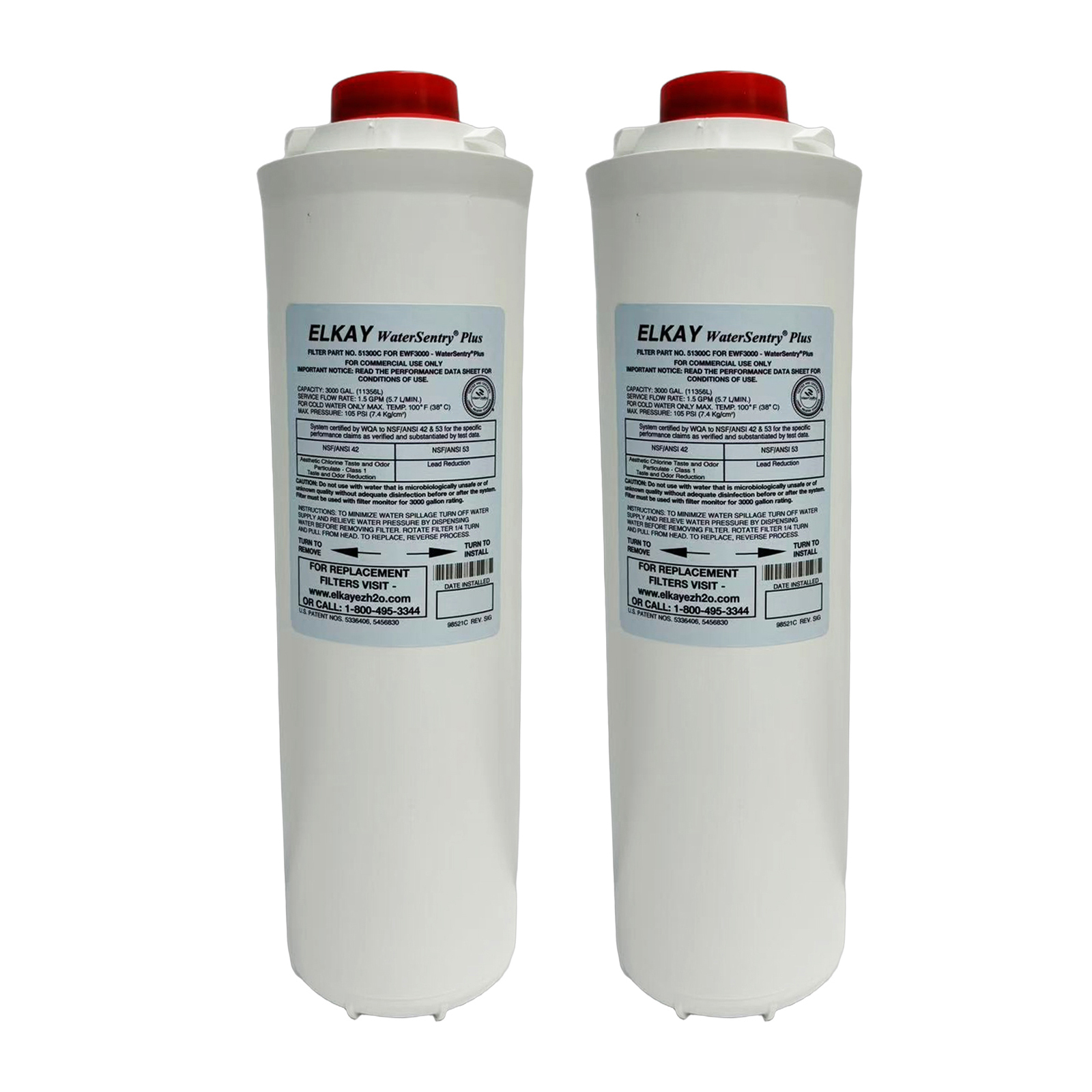 Elkay 51300C Replacement Filter Compatible With ERF750 and 55898C