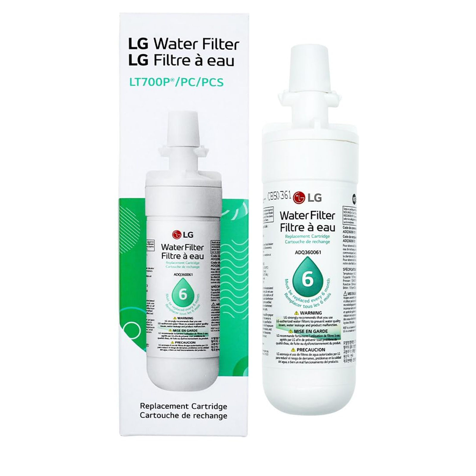 LG LT700P ADQ36006101 Refrigerator Water Filter