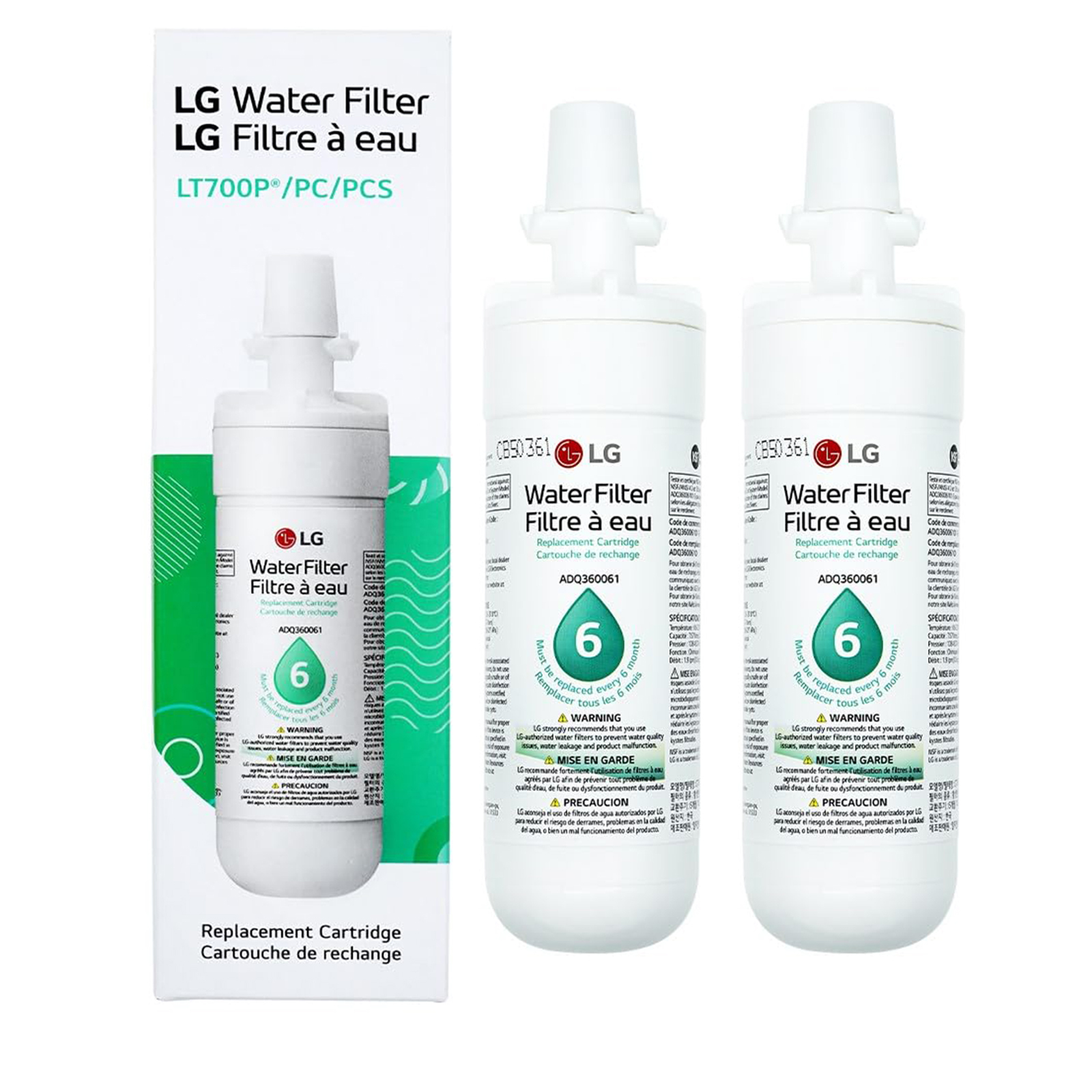 LG LT700P ADQ36006101 Refrigerator Water Filter