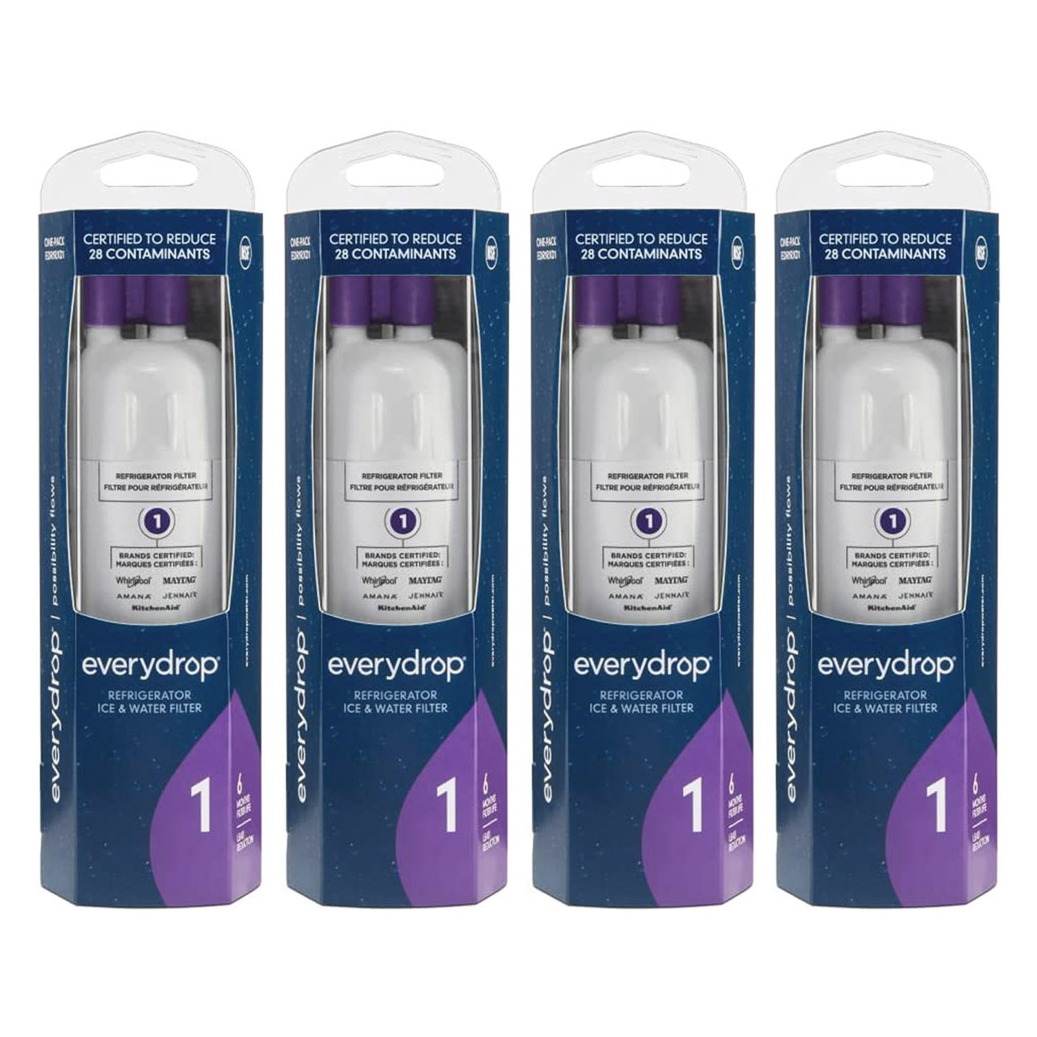 EveryDrop by Whirlpool Ice and Water Refrigerator Filter 1, EDR1RXD1