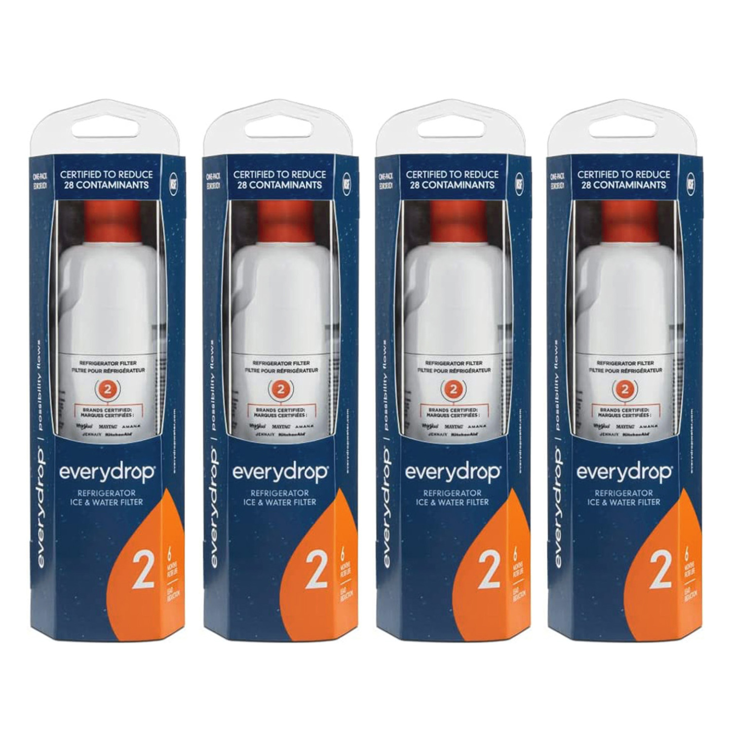 EveryDrop by Whirlpool Ice and Water Refrigerator Filter 2, EDR2RXD1