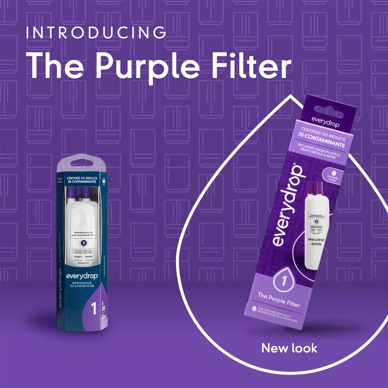 EveryDrop by Whirlpool Ice and Water Refrigerator Filter 1, EDR1RXD1