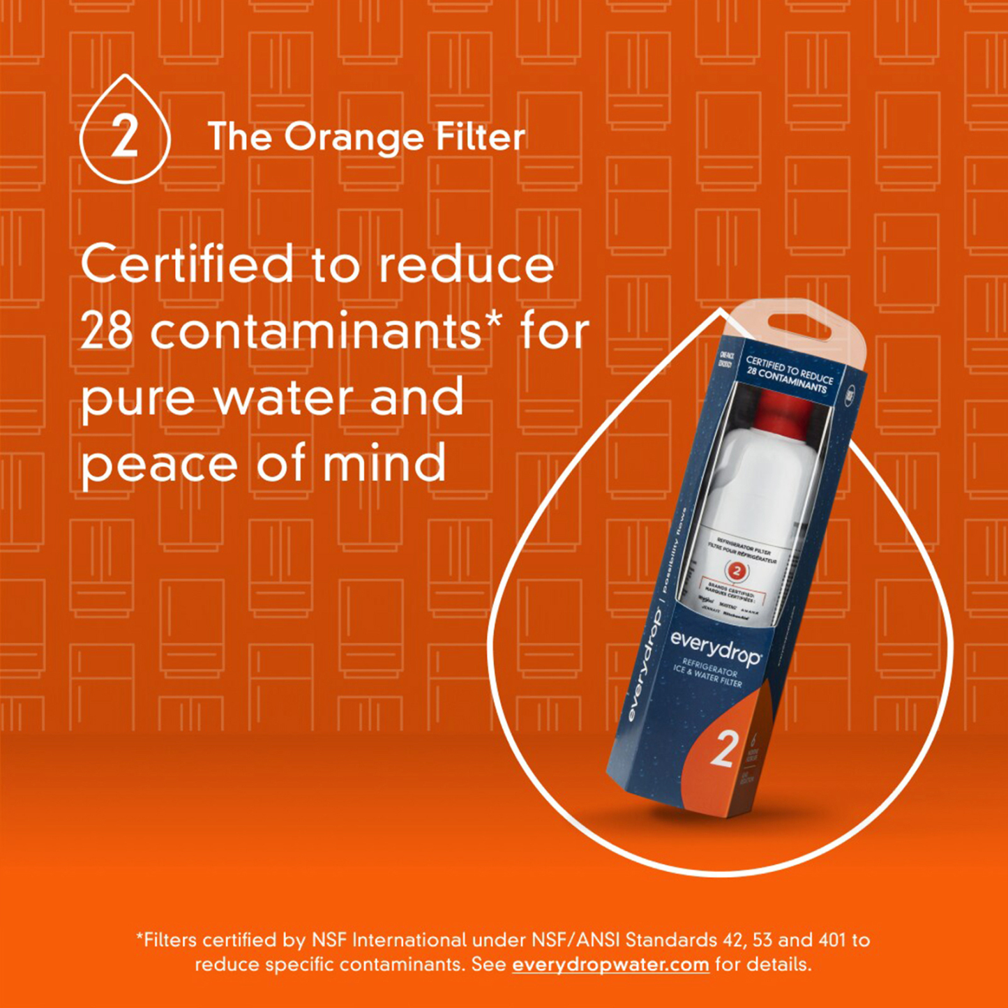 EveryDrop by Whirlpool Ice and Water Refrigerator Filter 2, EDR2RXD1