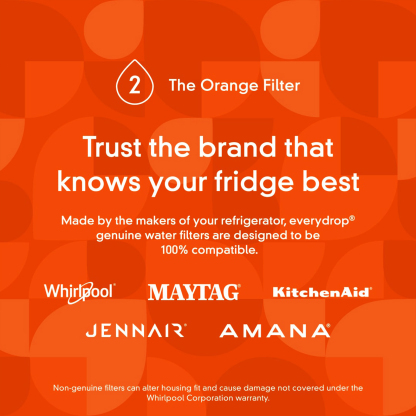 EveryDrop by Whirlpool Ice and Water Refrigerator Filter 2, EDR2RXD1