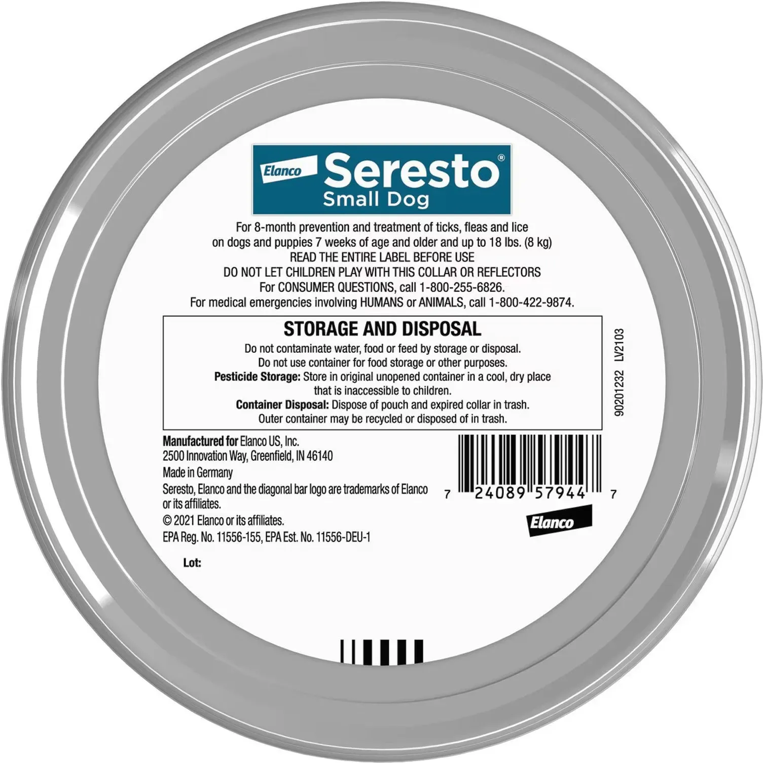 Flea and Tick Collar for Small Dogs – Premium 8-month protection against fleas, ticks, and lice