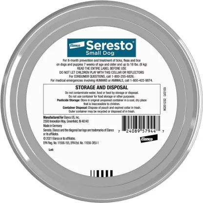 Flea and Tick Collar for Small Dogs – Premium 8-month protection against fleas, ticks, and lice