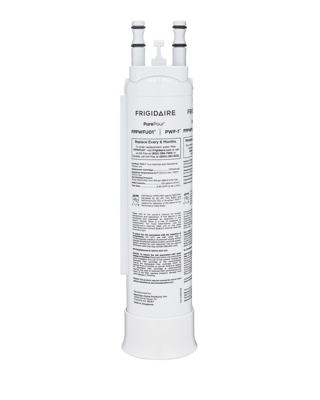 Frigidaire FPPWFU01 PurePour PWF-1 Refrigerator Water Filter